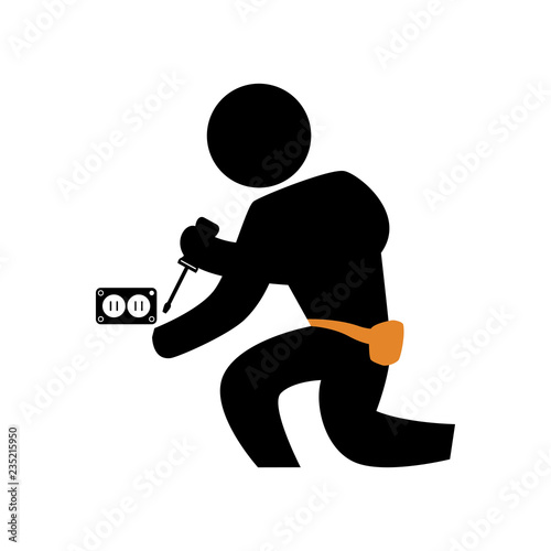 electrical technician silhouette avatar