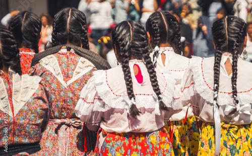 indigenous women with braided hair
