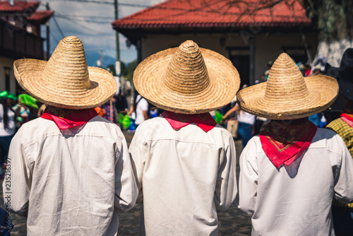 indigenous people with sombrero