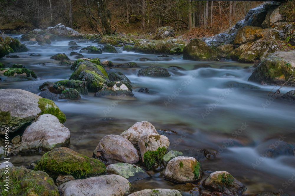 Small river near Lofer in Salzburg, Austria Small river near Lofer in Salzburg, Austria