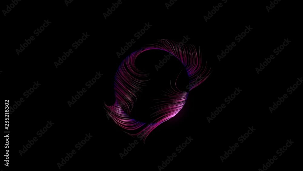 Abstract Lines Background. Hair Design