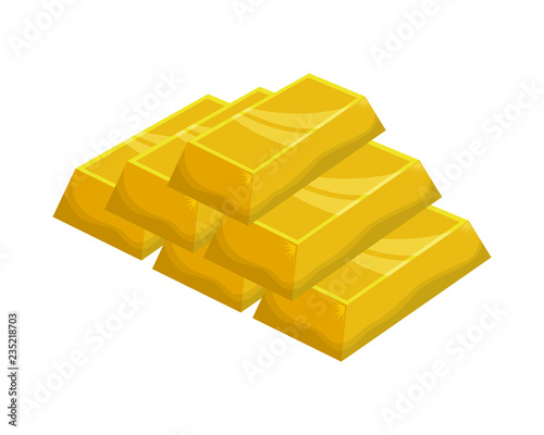 pile gold bullions icon