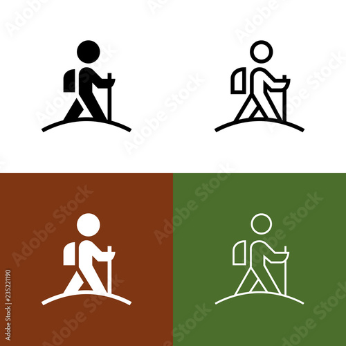 Hiker Icon Set