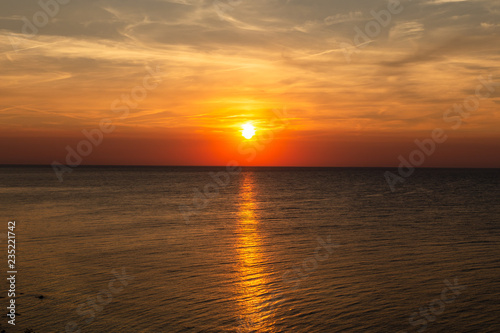 Sonnenuntergang im Meer