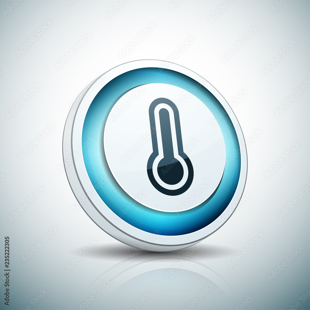 Temperature button label illustration Temperature button label illustration