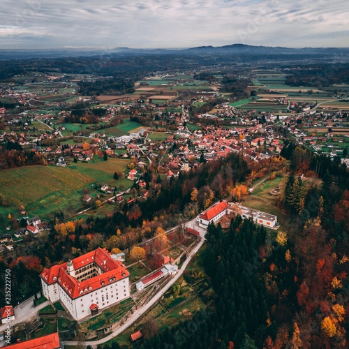 Castle Schwanberg, Austria from above
