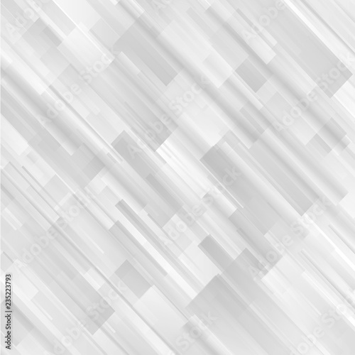 Abstract geometric white and gray color background. Gray lines on white background. © hobonski