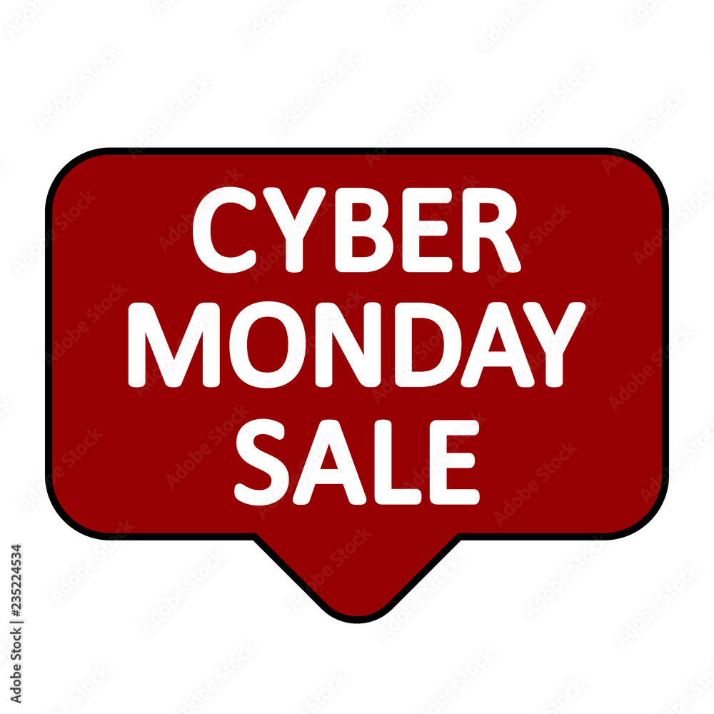 Cyber monday sign. Cyber monday sign.