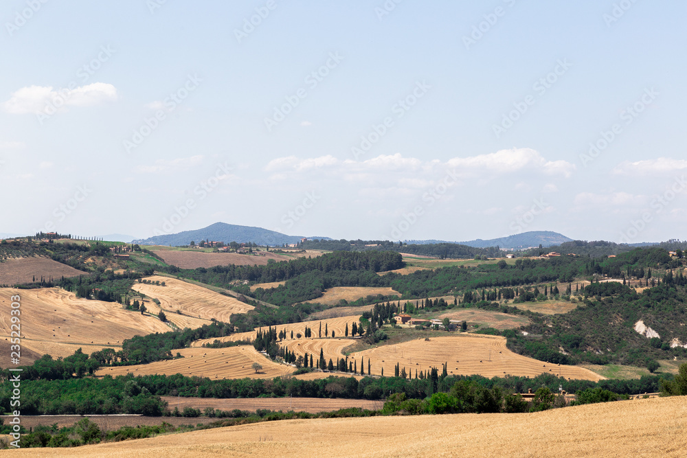 Peaceful view of Italian countryside