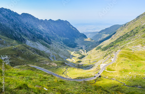 The Transfagarasan road. photo