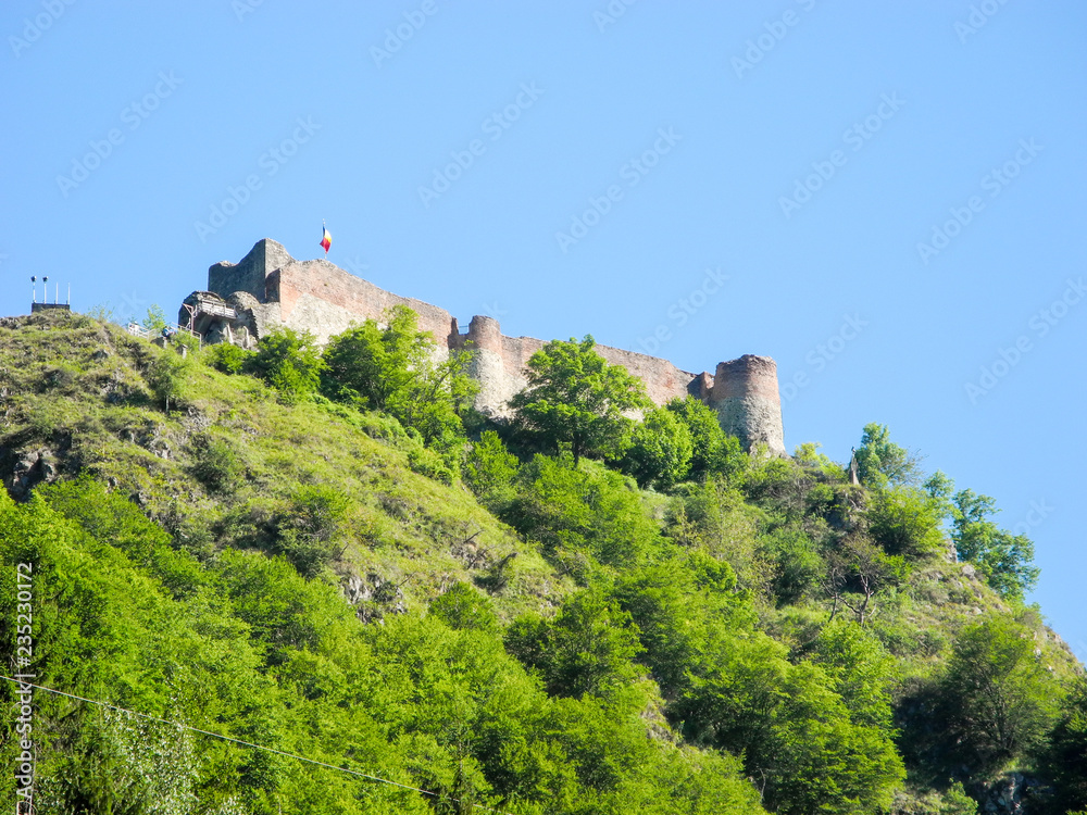 The Poenari Fortress.