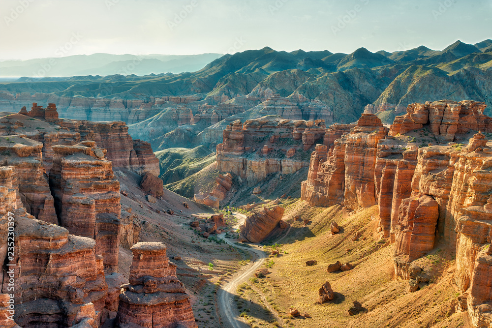 Charyn Canyon in South East Kazakhstan, taken in August 2018taken in hdr taken in hdr