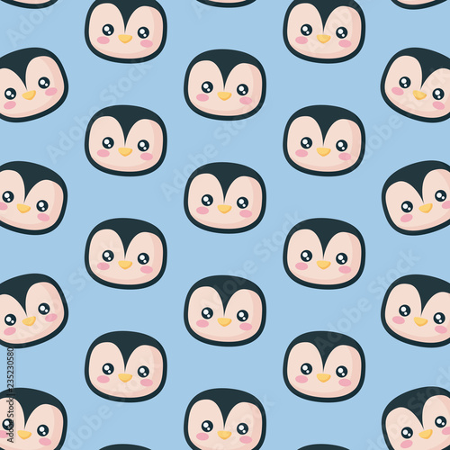 head of penguin icon pattern