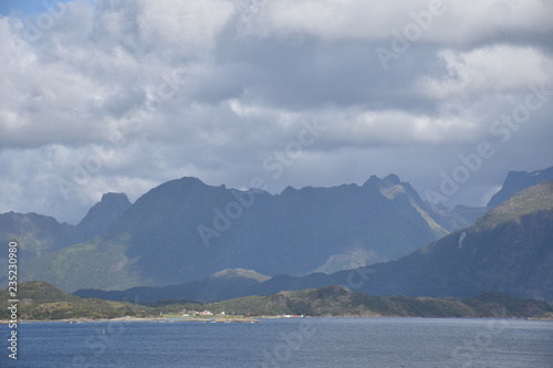 Norwegen, Lofoten, Vesterålen, Svolvær, Myrland, Hadsel, E10, E10, Europastraße, Straße, Austvågøya, Insel, Sender, Grundnetzsender, TV-Sender, Hadseløya photo