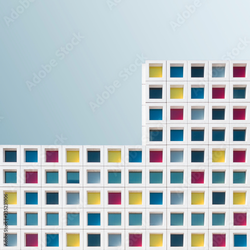 Colorful modern architecture photo