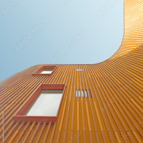 Low angle view of modern building