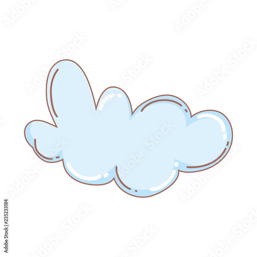 cute fairytale cloud icon