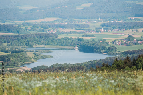 Lake Silbersee in Treffelstein and Tiefenbach