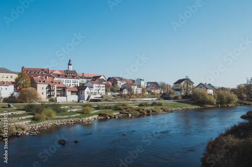 Beautiful scenery of the small town of Cham  Bavaria  Germany