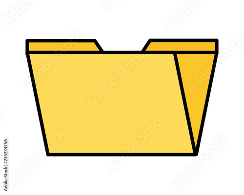 folder file on white background