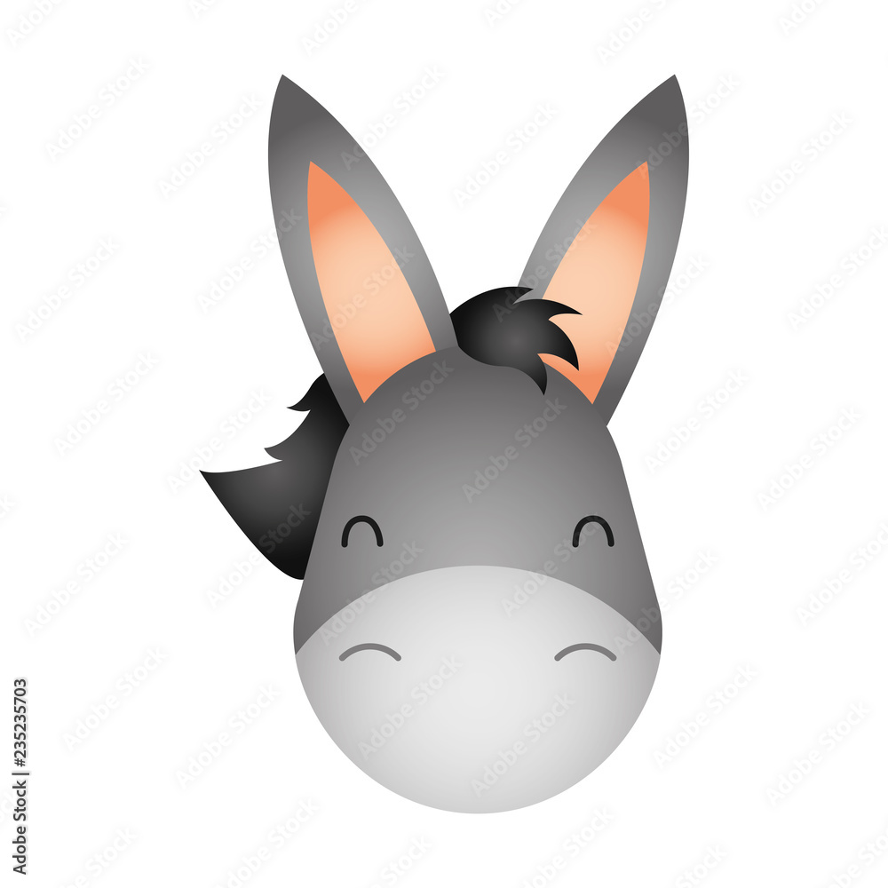 cute head donkey cartoon animal wild Stock Vector | Adobe Stock cute head donkey cartoon animal wild Stock Vector | Adobe Stock