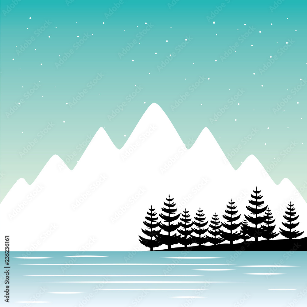 Obraz premium nature landscape background