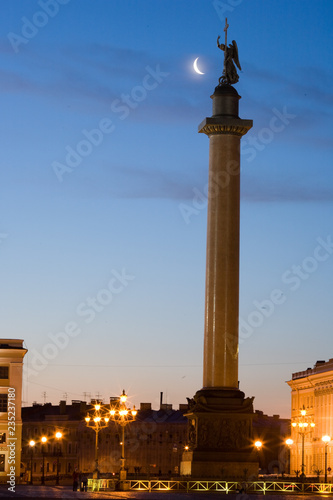 St Alexander column in St Petersburg  Winter Palace