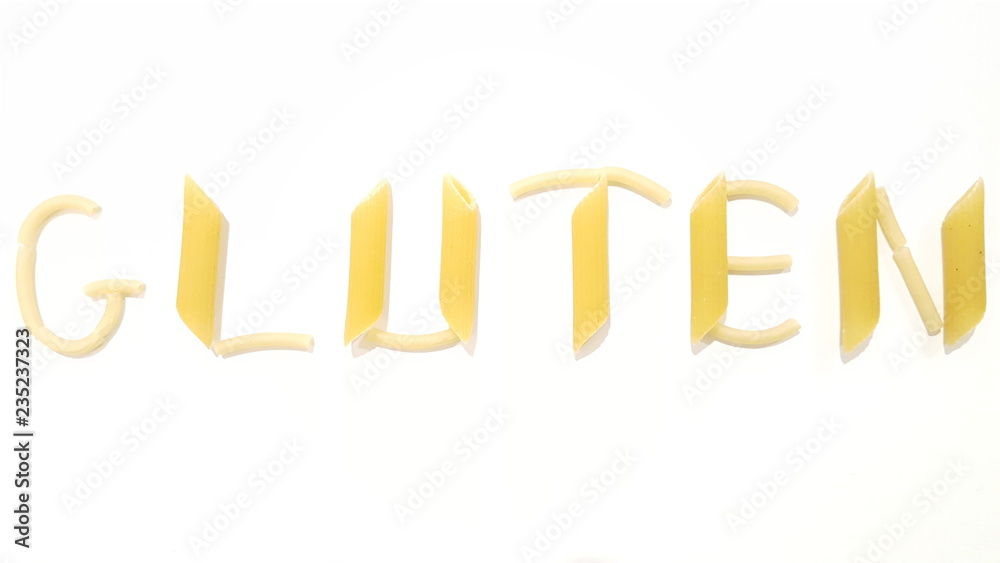 Noodles Spell Out Gluten Noodles Spell Out Gluten