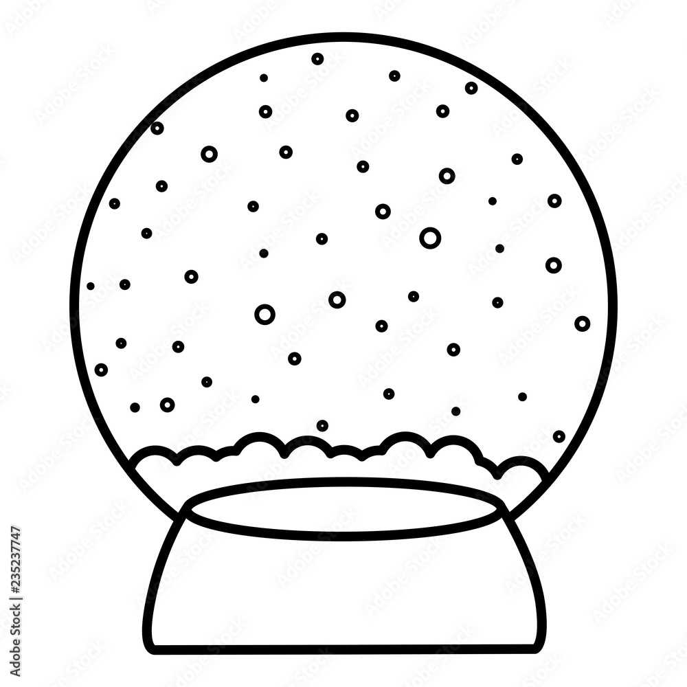 Christmas snowball icon Christmas snowball icon