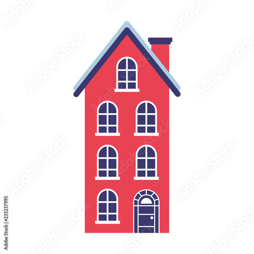 house real estate on white background