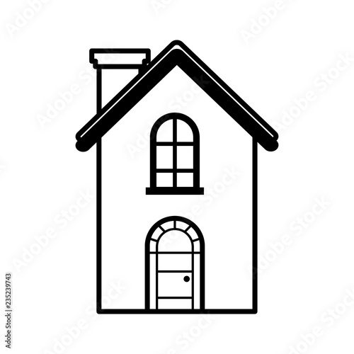 house home on white background