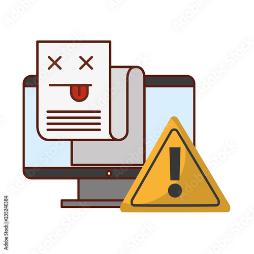 computer warning error page information