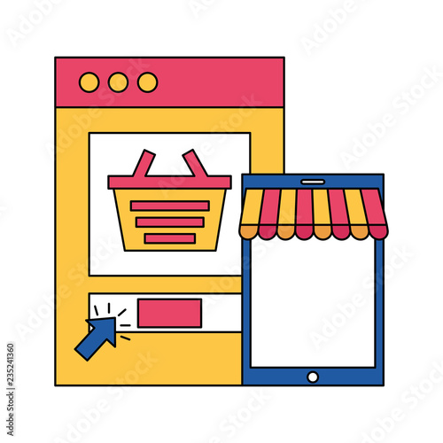 online shopping concept