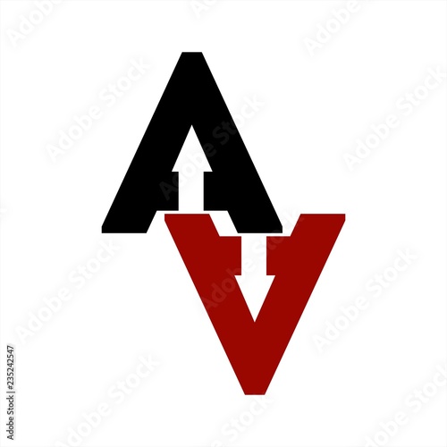 AA, ANA, AZA initials geometric letter company logo photo