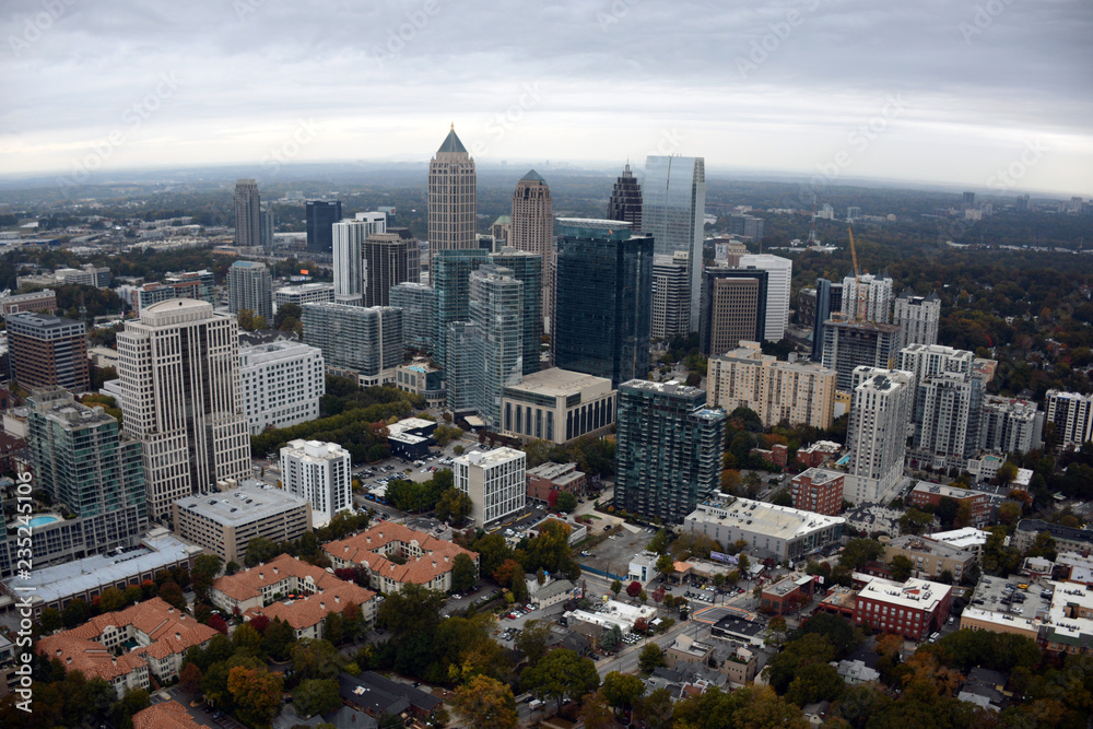 Fototapeta premium Aerial View of Downtown Atlanta