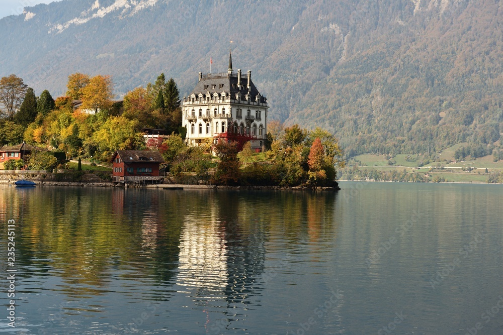 Fototapeta premium Iseltwald near Interlaken, Switzerland