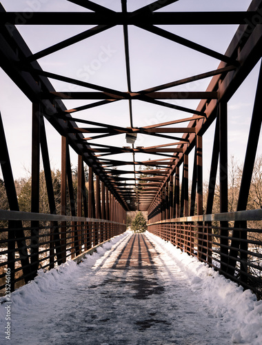 Fototapeta Naklejka Na Ścianę i Meble -  Snowy Bridge