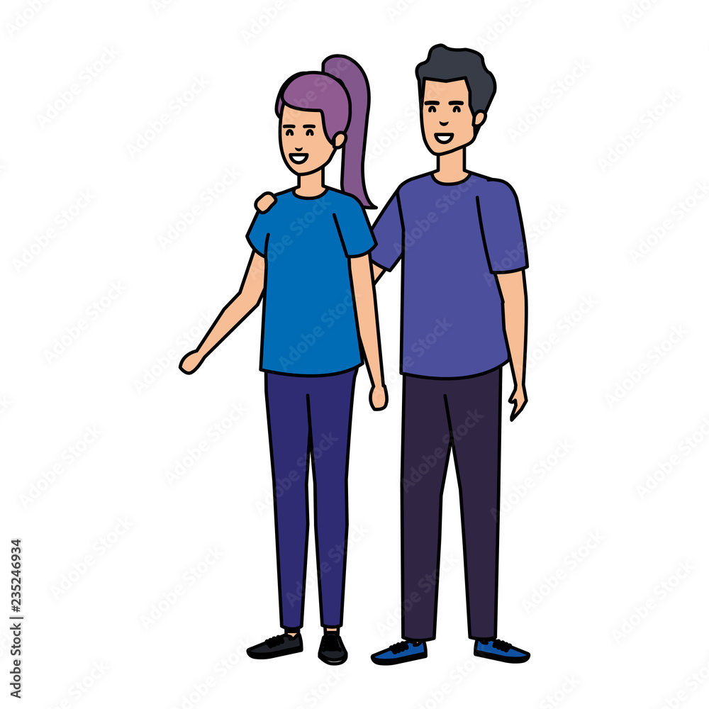 couple avatar characters icons couple avatar characters icons