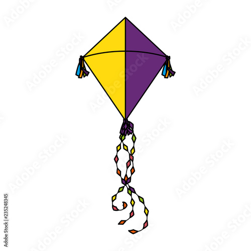 cute kite flying icon