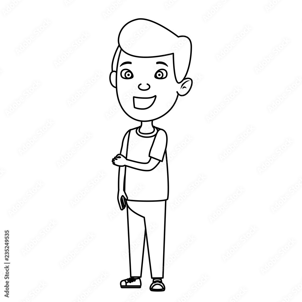 cute little boy character