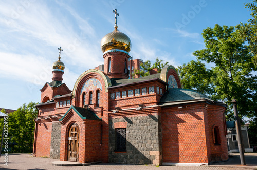 Russia, Vladivostok, July 2018: Cathedral of Intercession of  Holy Virgin photo