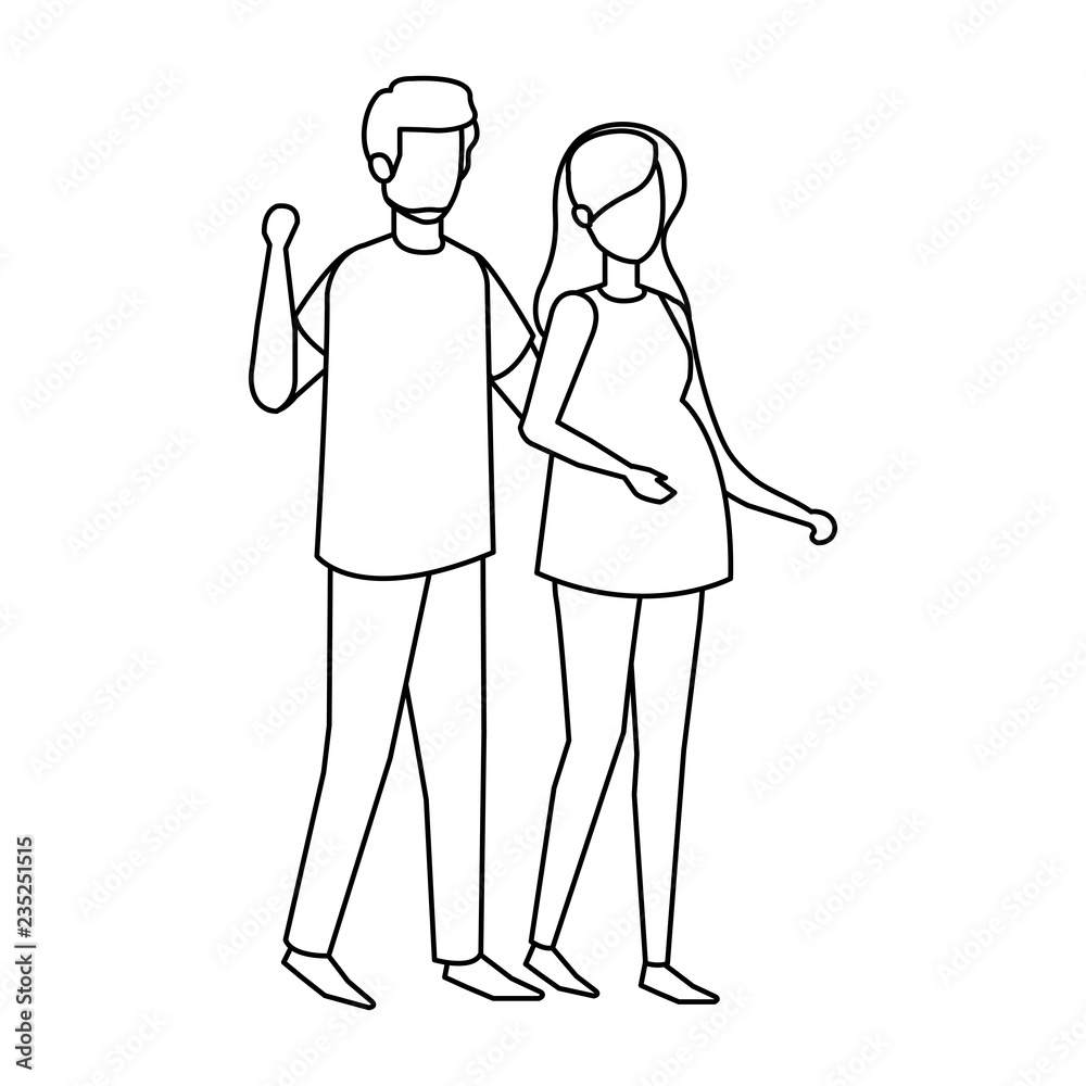 man with woman pregnancy characters man with woman pregnancy characters