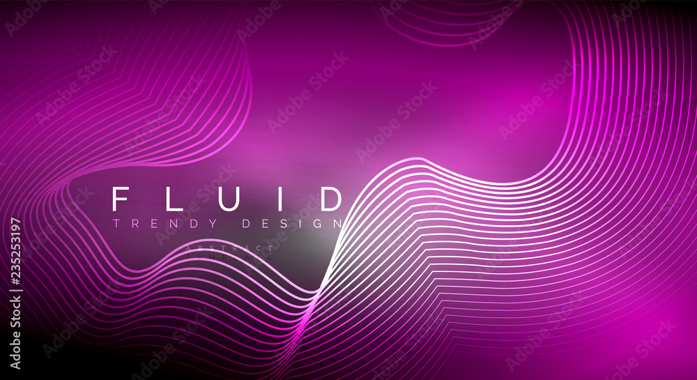 Digital flowing wave particles abstract background Digital flowing wave particles abstract background