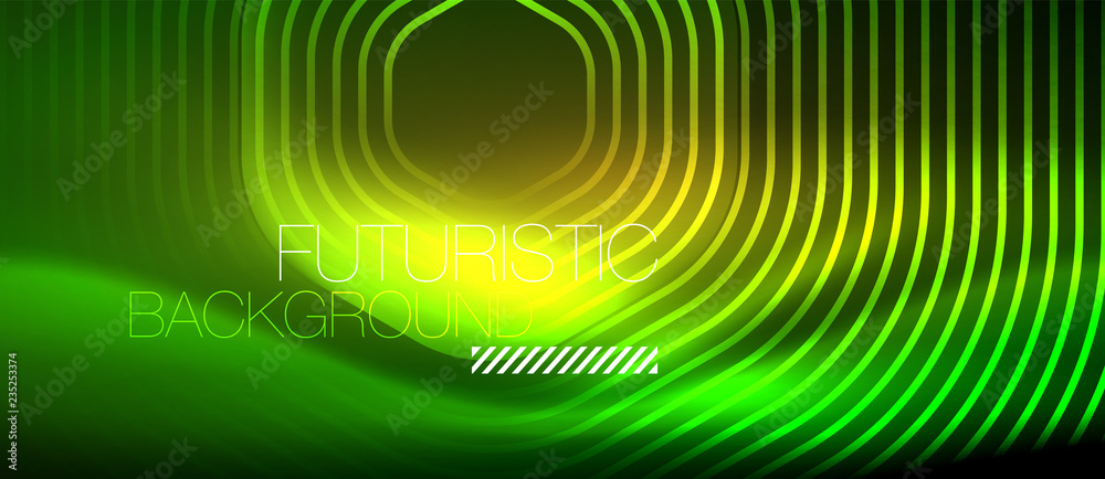 Neon glowing lines, magic energy space light concept, abstract background wallpaper design Neon glowing lines, magic energy space light concept, abstract background wallpaper design