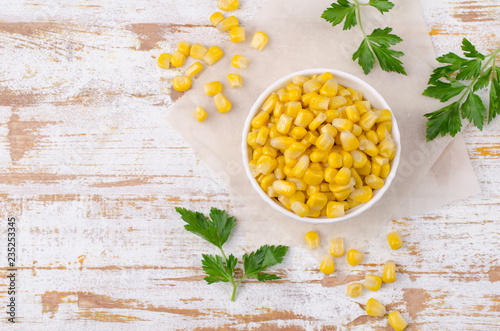 Sweet canned corn
