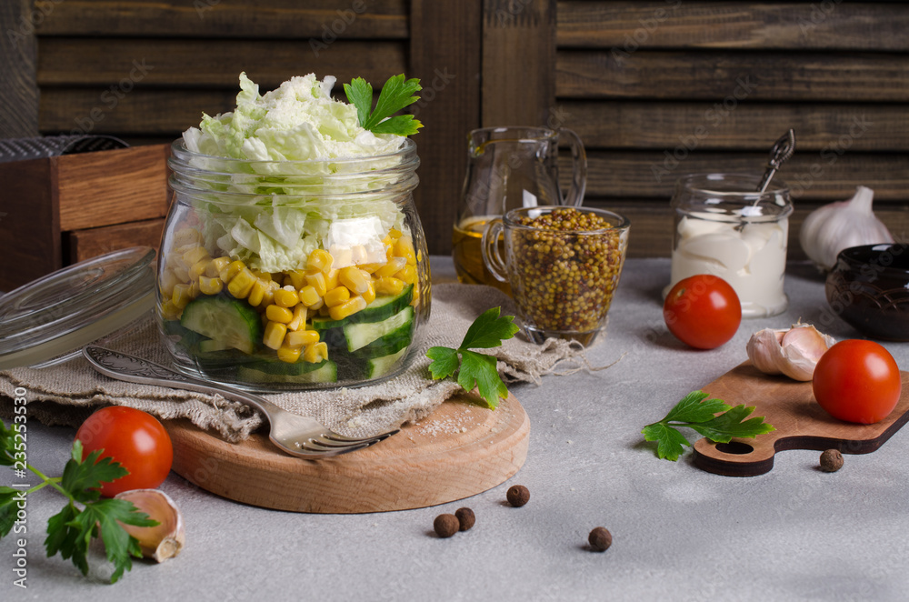 Traditional vegetable salad Traditional vegetable salad