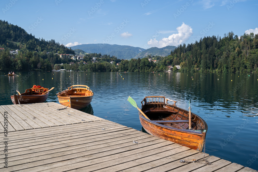 boats on the European lake
