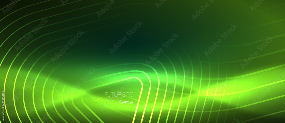 Color shiny neon lights background with abstract lines Color shiny neon lights background with abstract lines