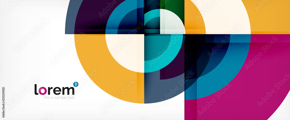 Circle abstract background, geometric modern design template Circle abstract background, geometric modern design template