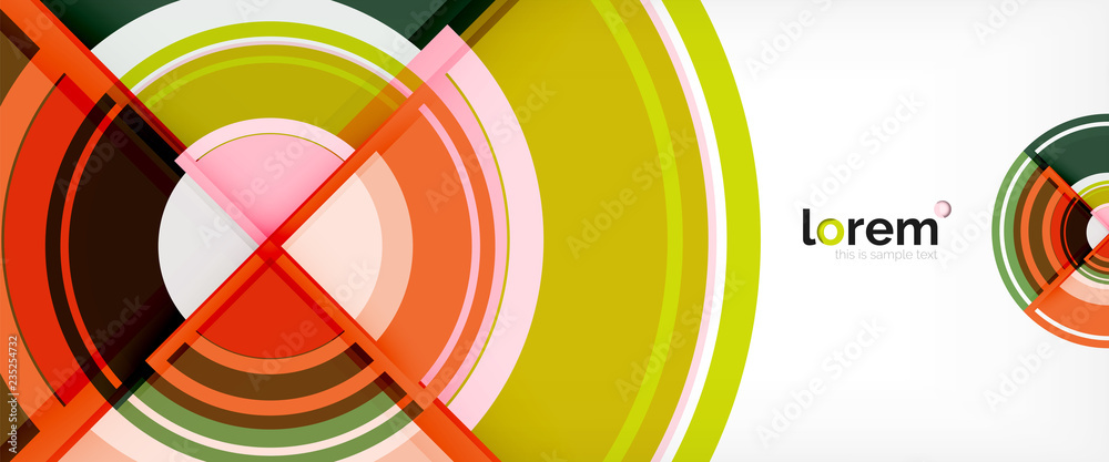 Multicolored round shapes abstract background Multicolored round shapes abstract background